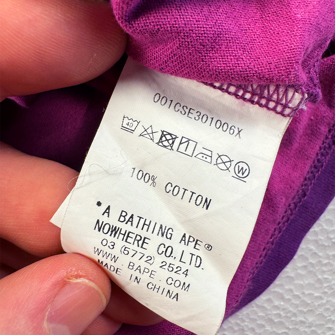 BAPE Purple Camo Tee (XL)