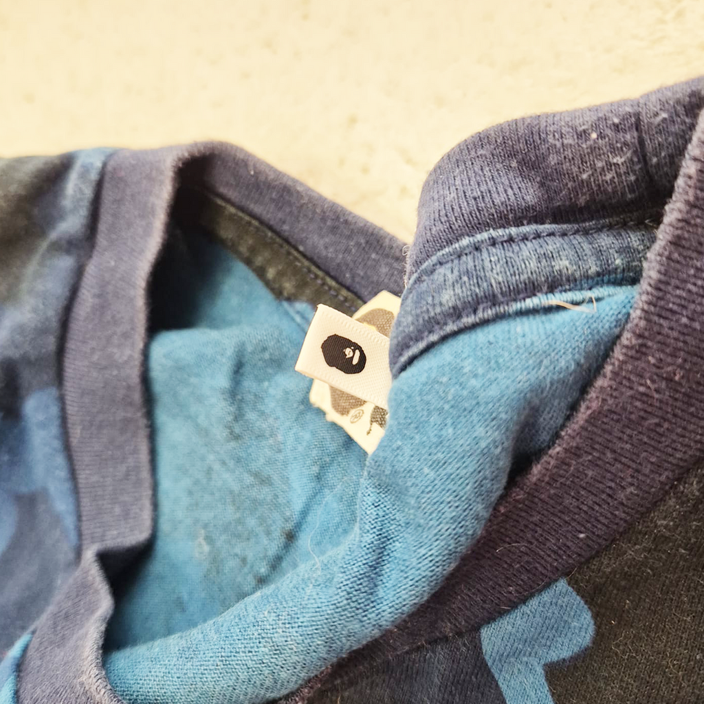 BAPE "Soldier" Blue Camo Tee (M)