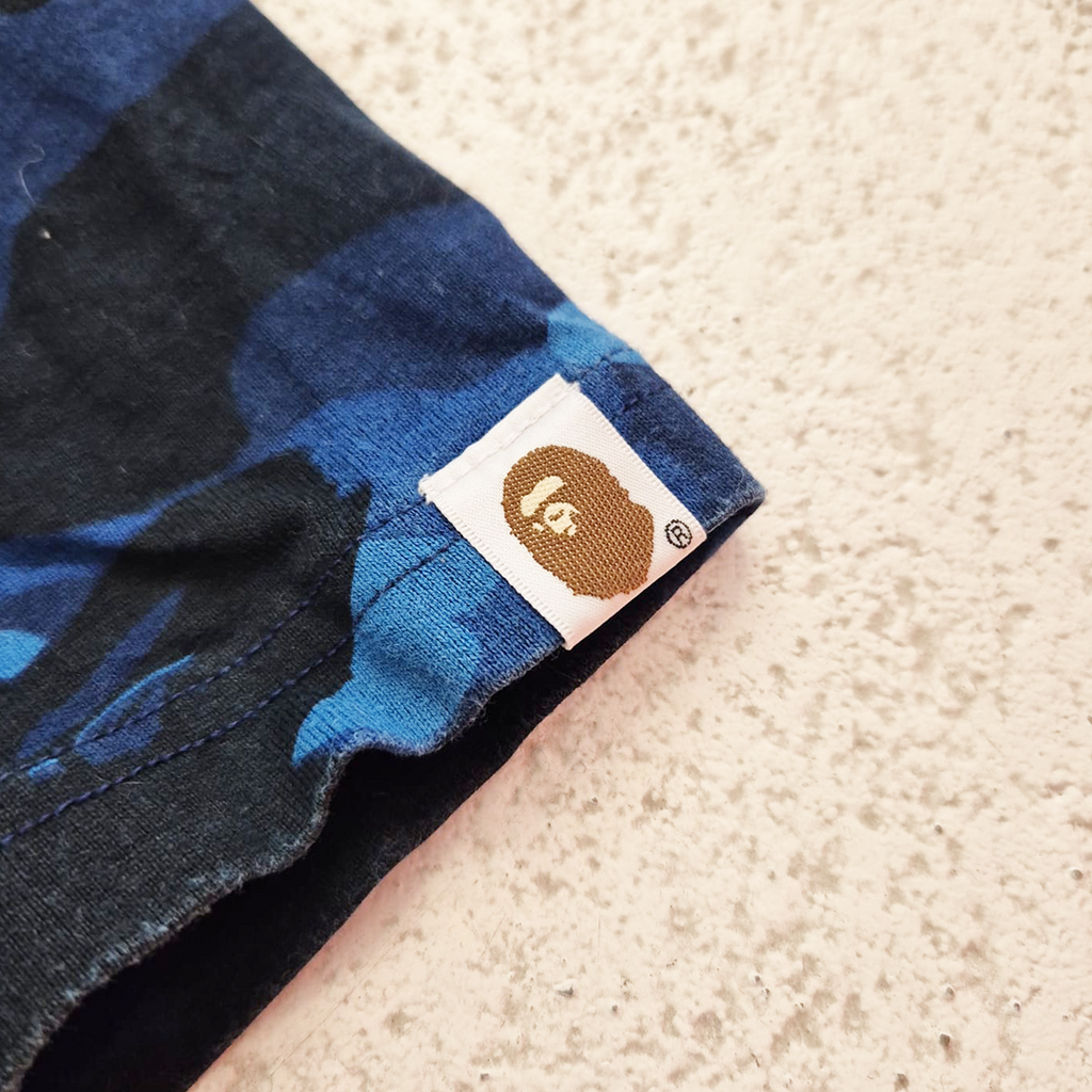 BAPE "Soldier" Blue Camo Tee (M)