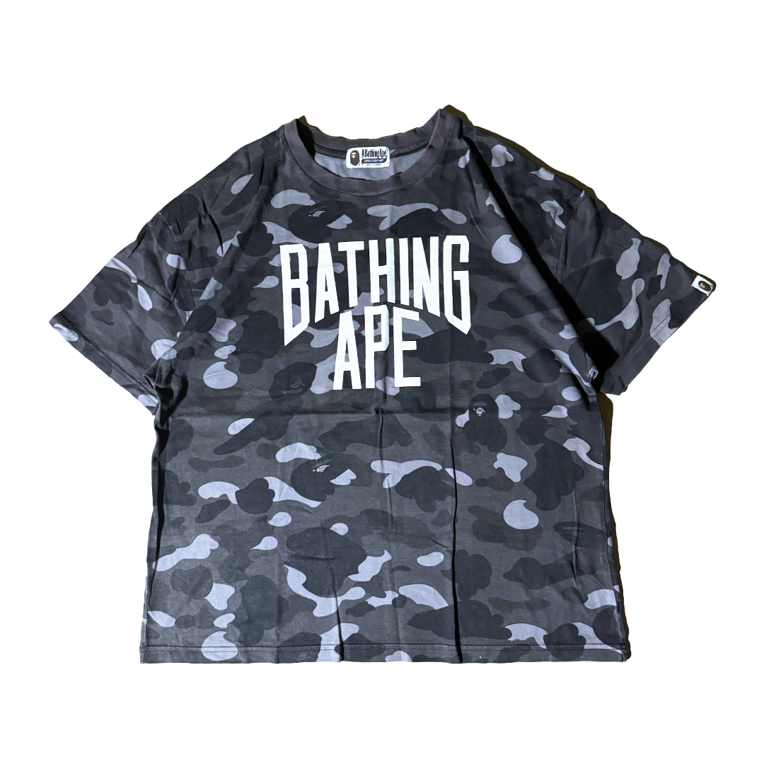 BAPE Spellout Camo Tee (L)
