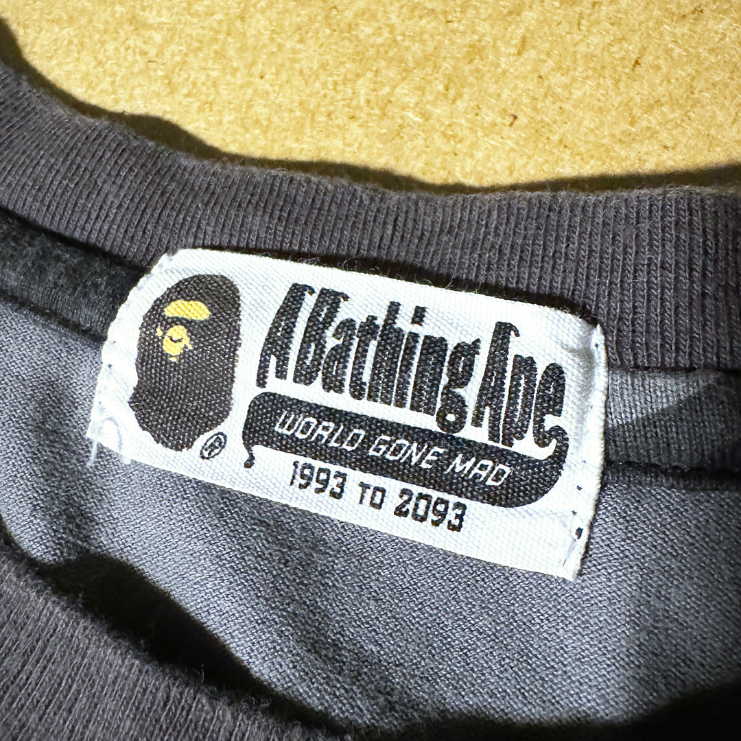 BAPE Spellout Camo Tee (L)