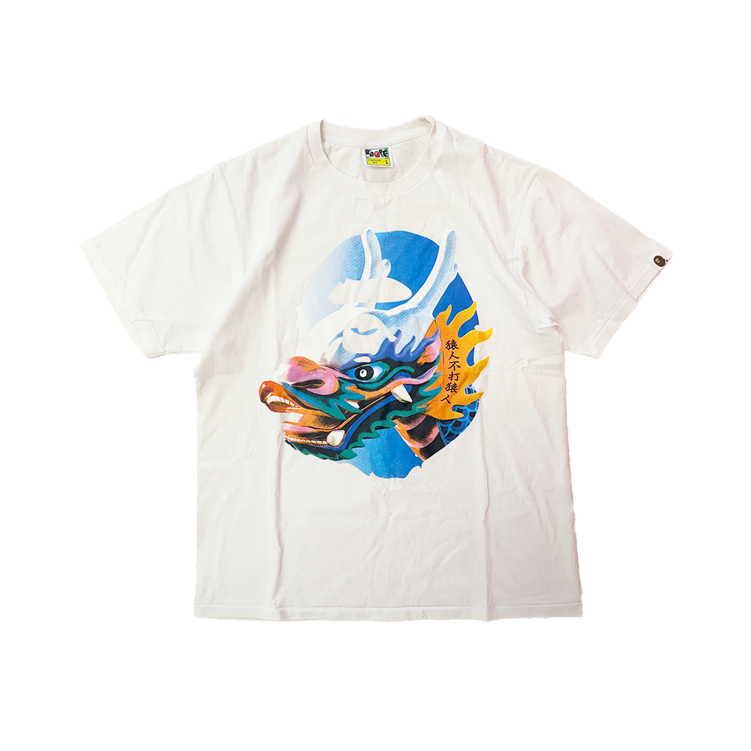 BAPE Dragon Boat White Tee (L)