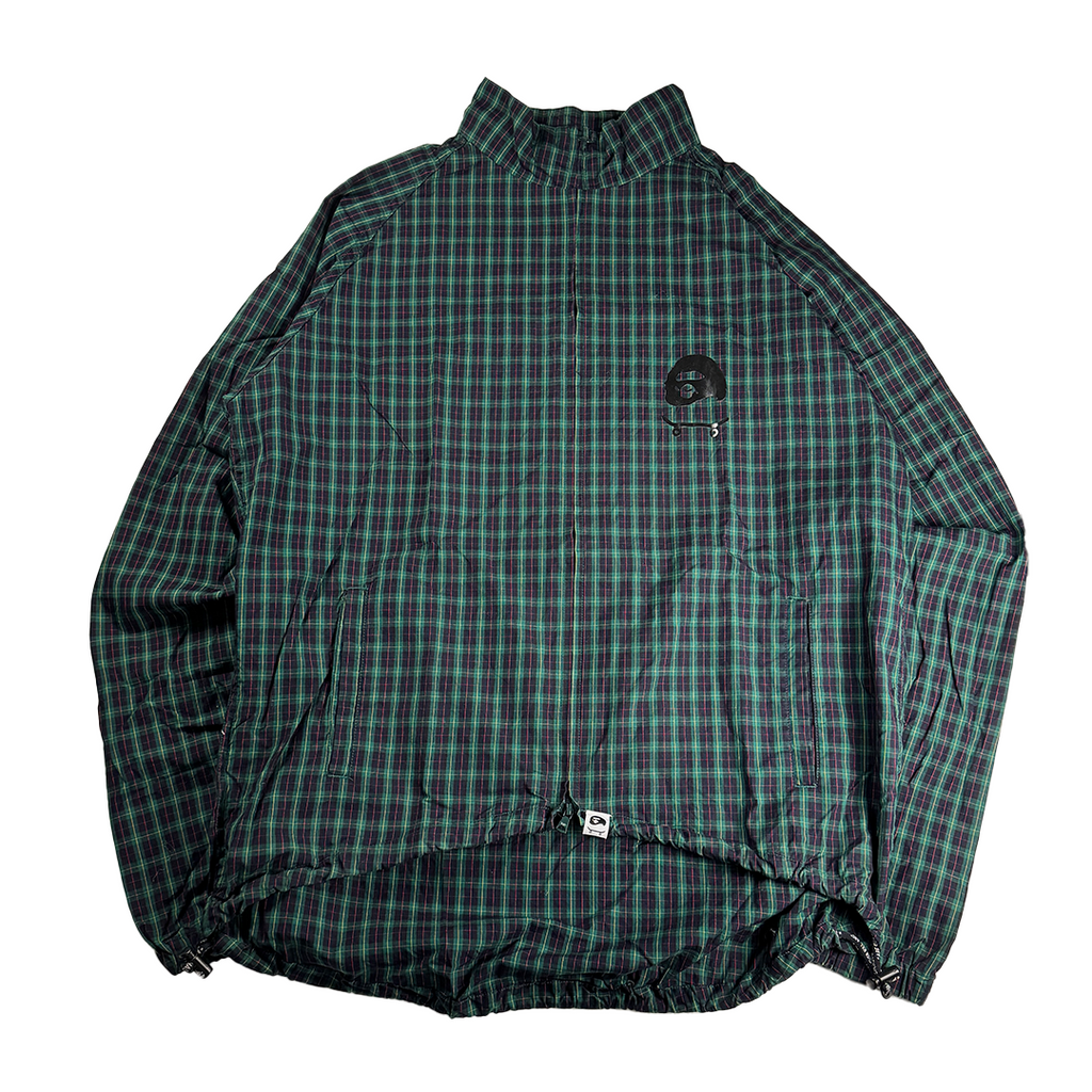 BAPE x Yoshifumi Egawa Green Check Zip-up Jacket (XL)