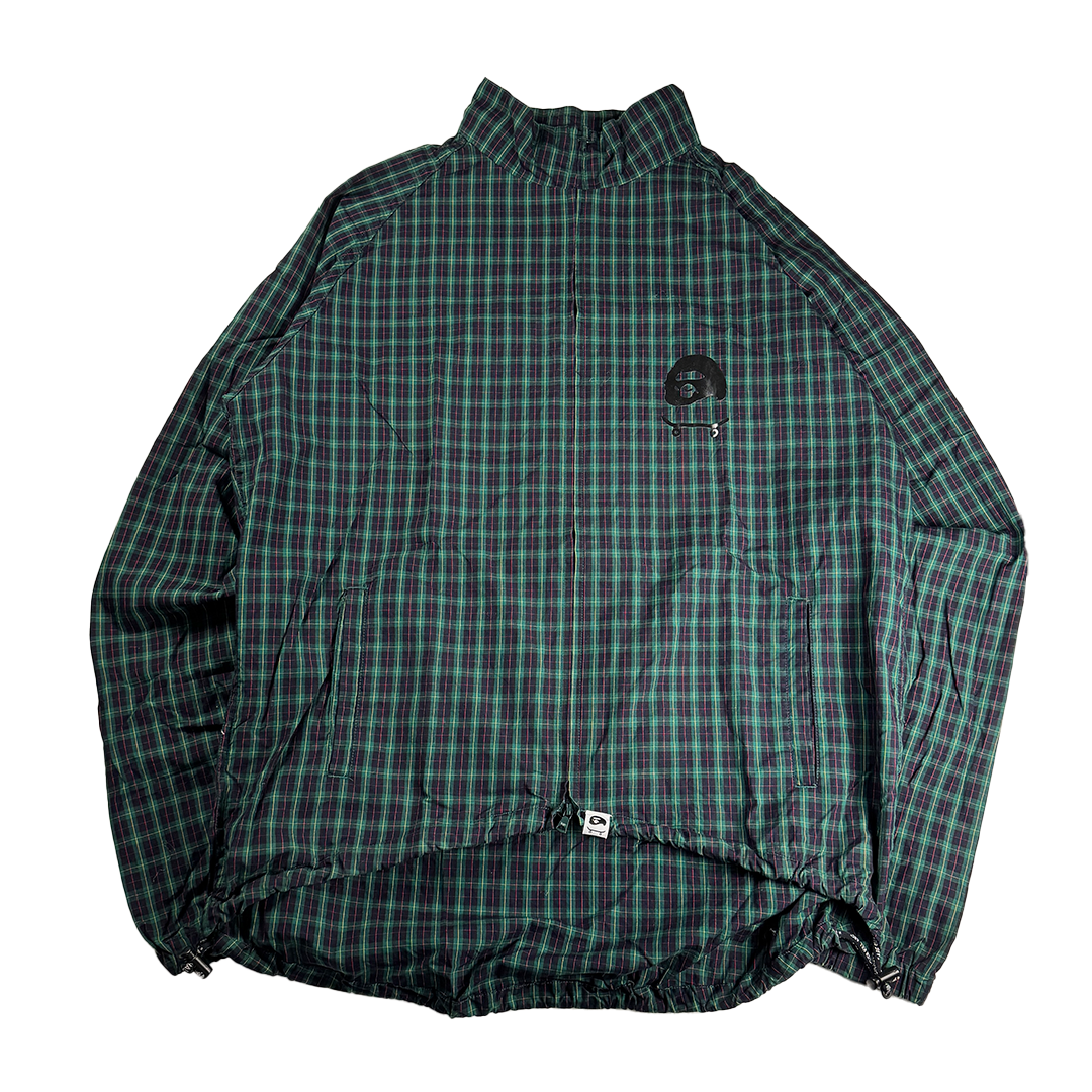 BAPE x Yoshifumi Egawa Green Check Zip-up Jacket (XL)