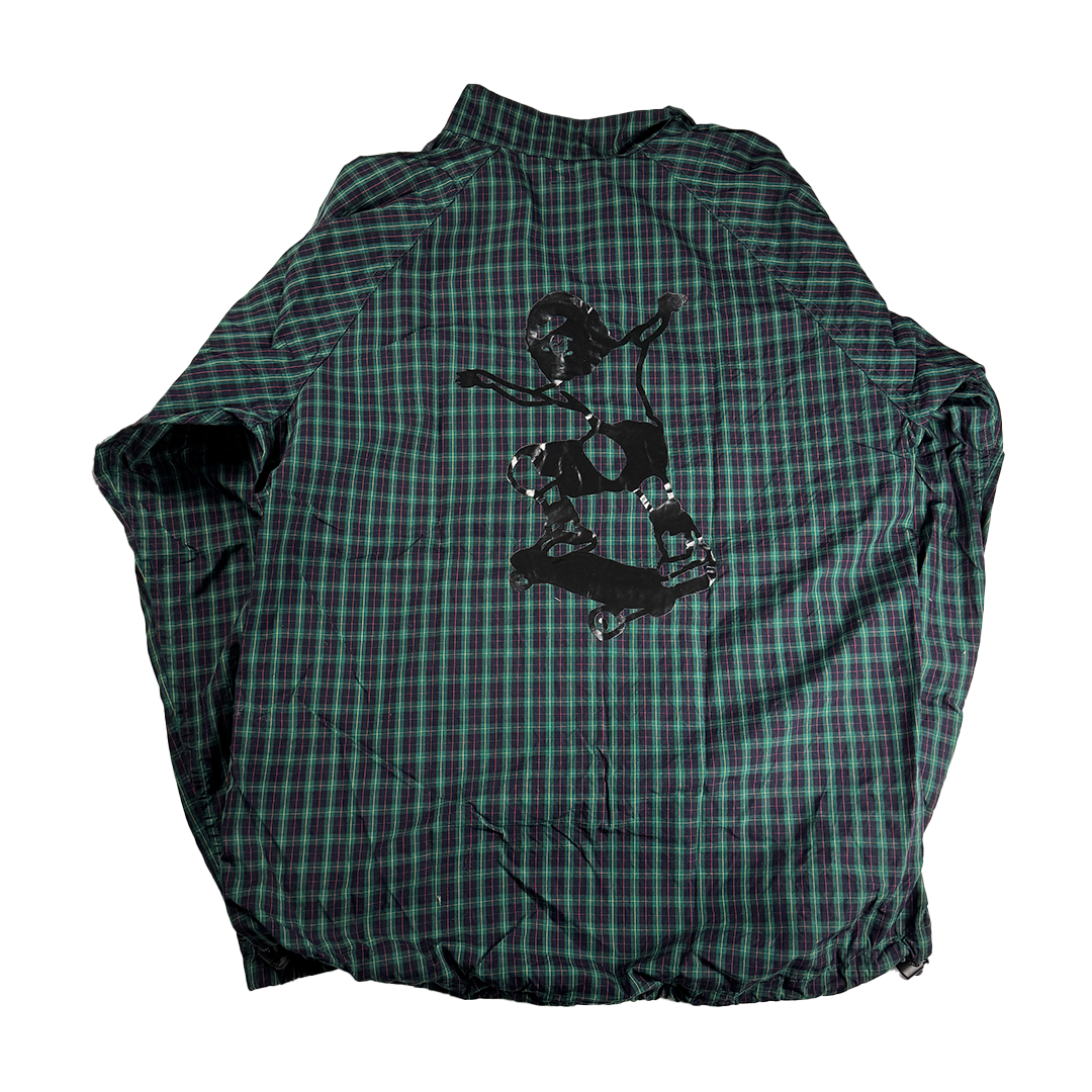 BAPE x Yoshifumi Egawa Green Check Zip-up Jacket (XL)