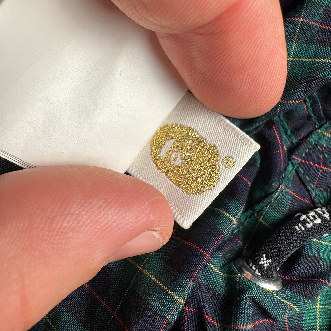 BAPE x Yoshifumi Egawa Green Check Zip-up Jacket (XL)