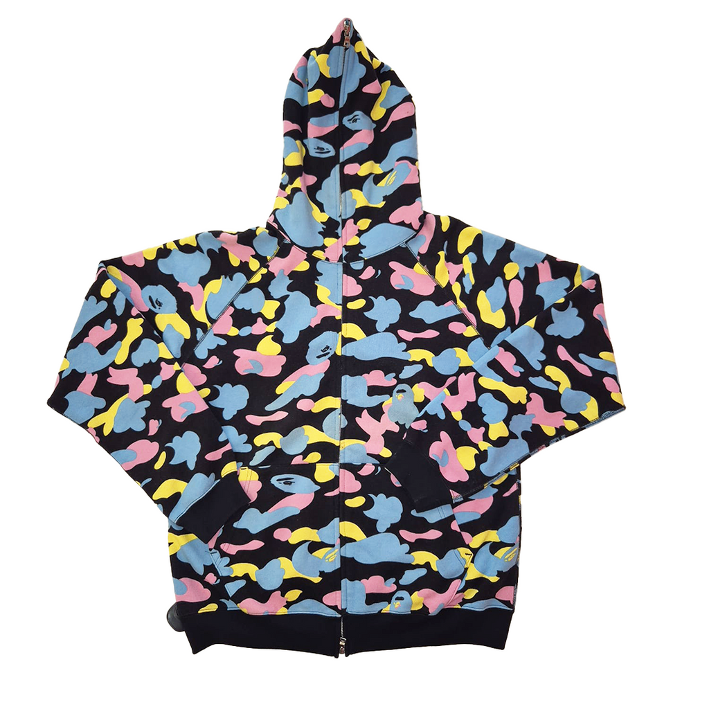 BAPE Vintage Cotton Candy Full Zip Hoodie Black (M)