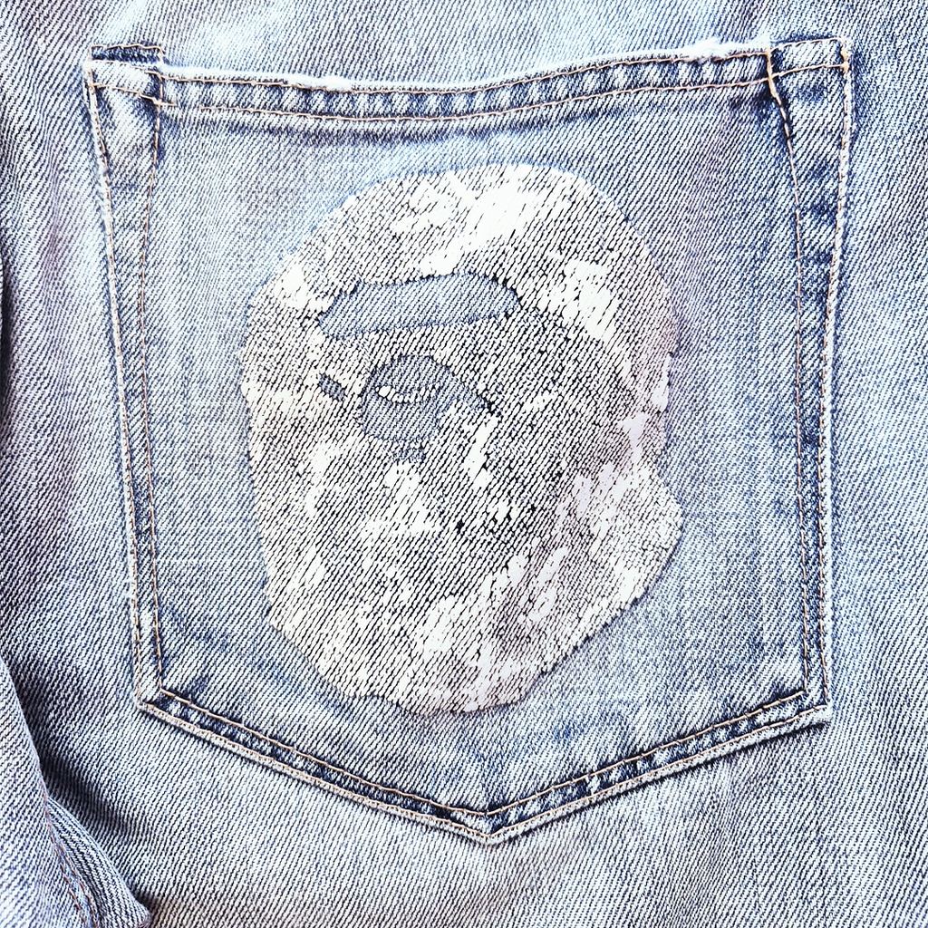 BAPE Vintage Big Head Denim Pants (M)