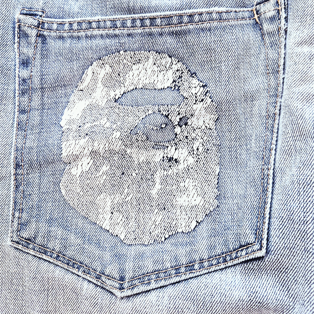 BAPE Vintage Big Head Denim Pants (M)