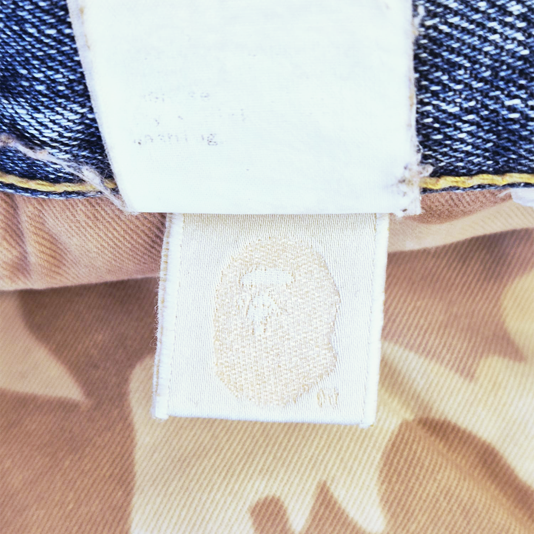 BAPE Vintage Big Head Denim Pants (M)