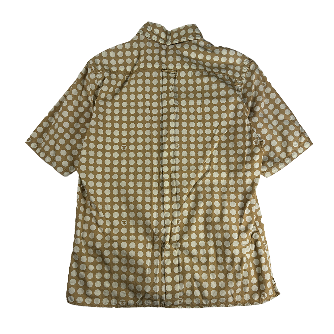 BAPE Dot Beige S/S Shirt (M)