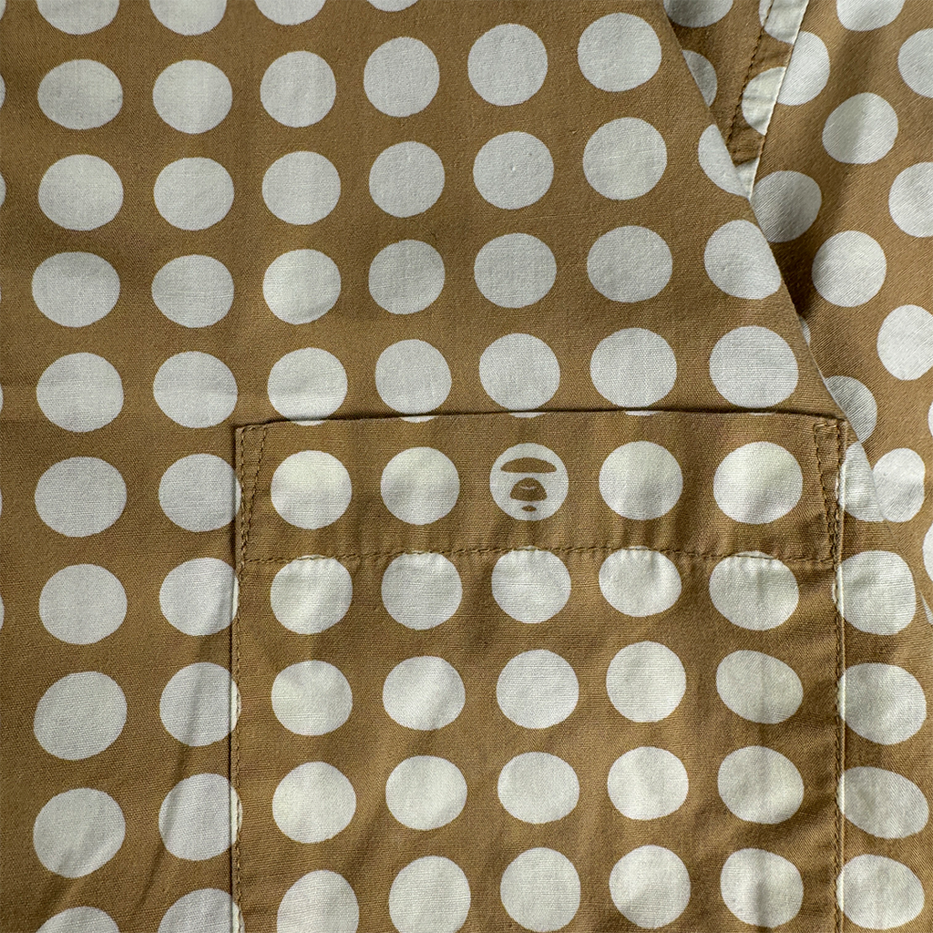 BAPE Dot Beige S/S Shirt (M)