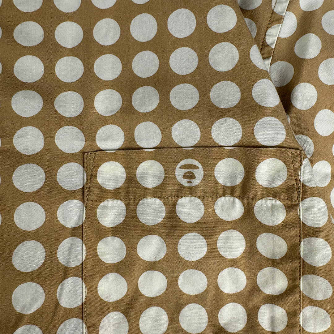BAPE Dot Beige S/S Shirt (M)