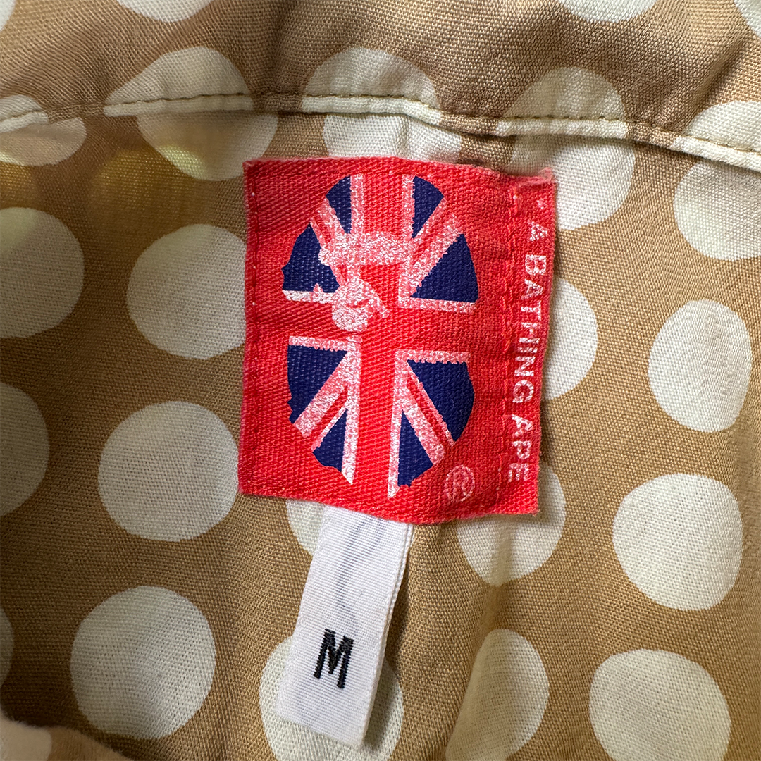 BAPE Dot Beige S/S Shirt (M)