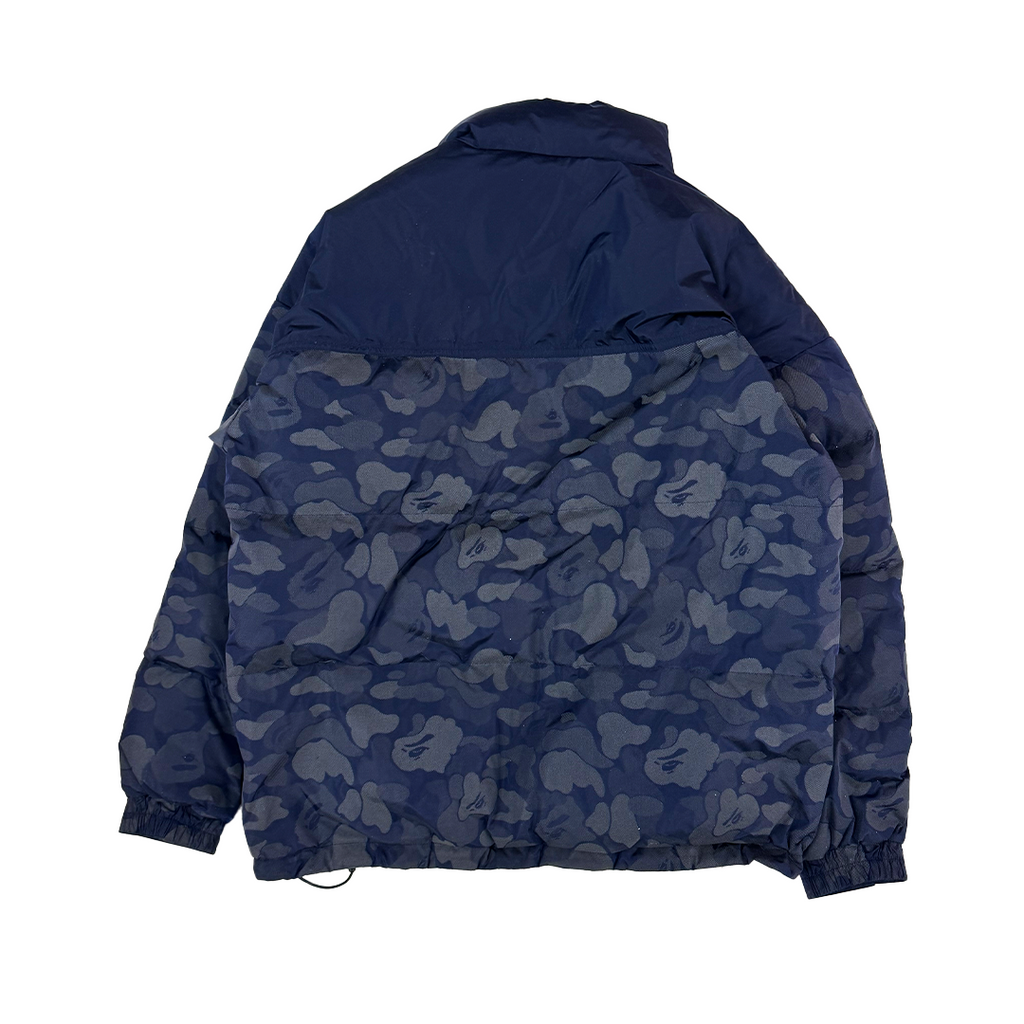 BAPE Camo Blue Puffer Jacket (M)