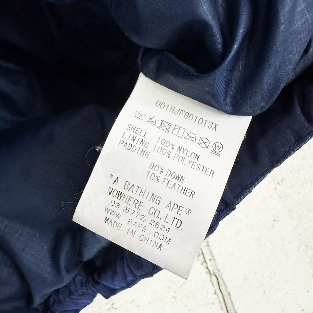 BAPE Camo Blue Puffer Jacket (M)