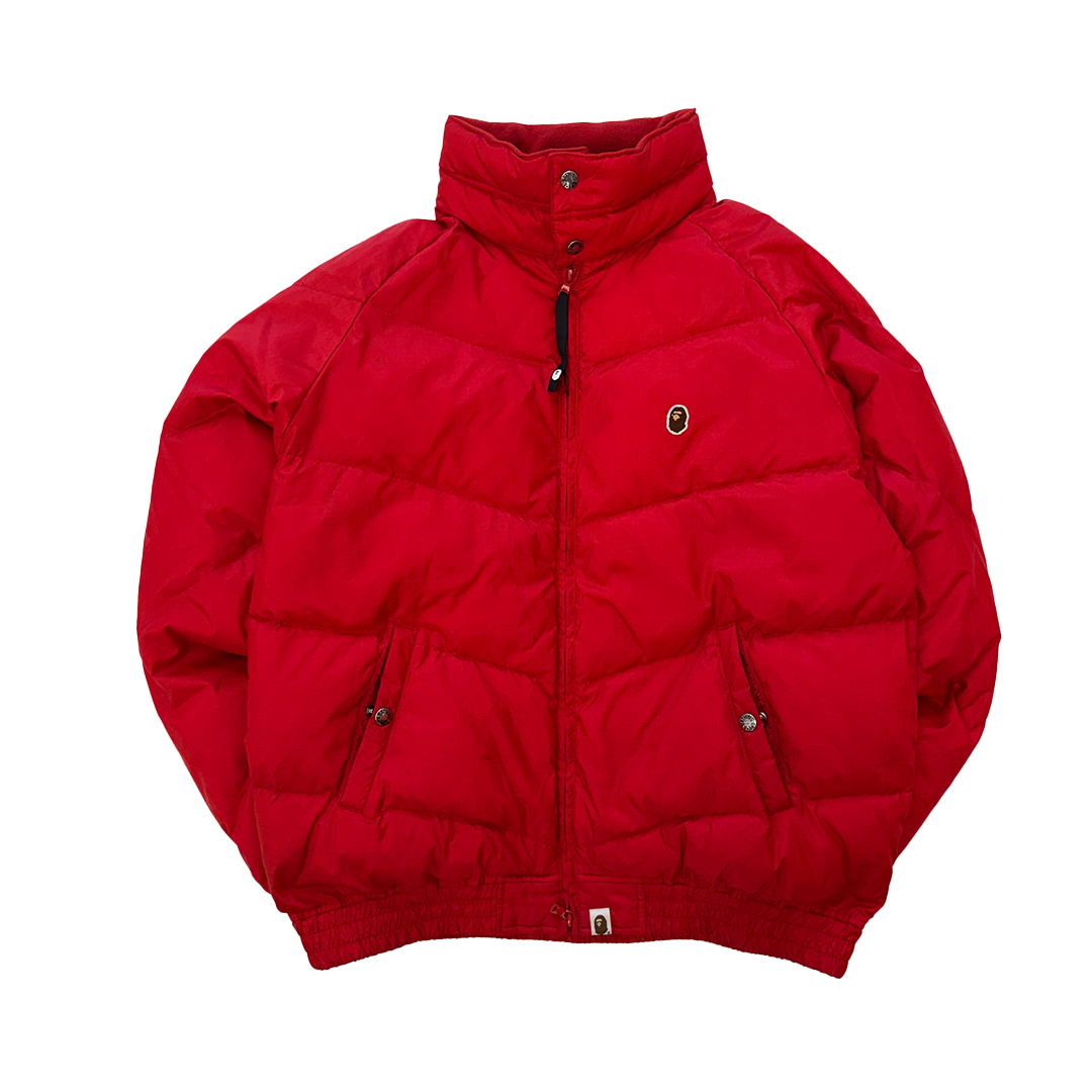 BAPE One Point Red Down Jacket (L)