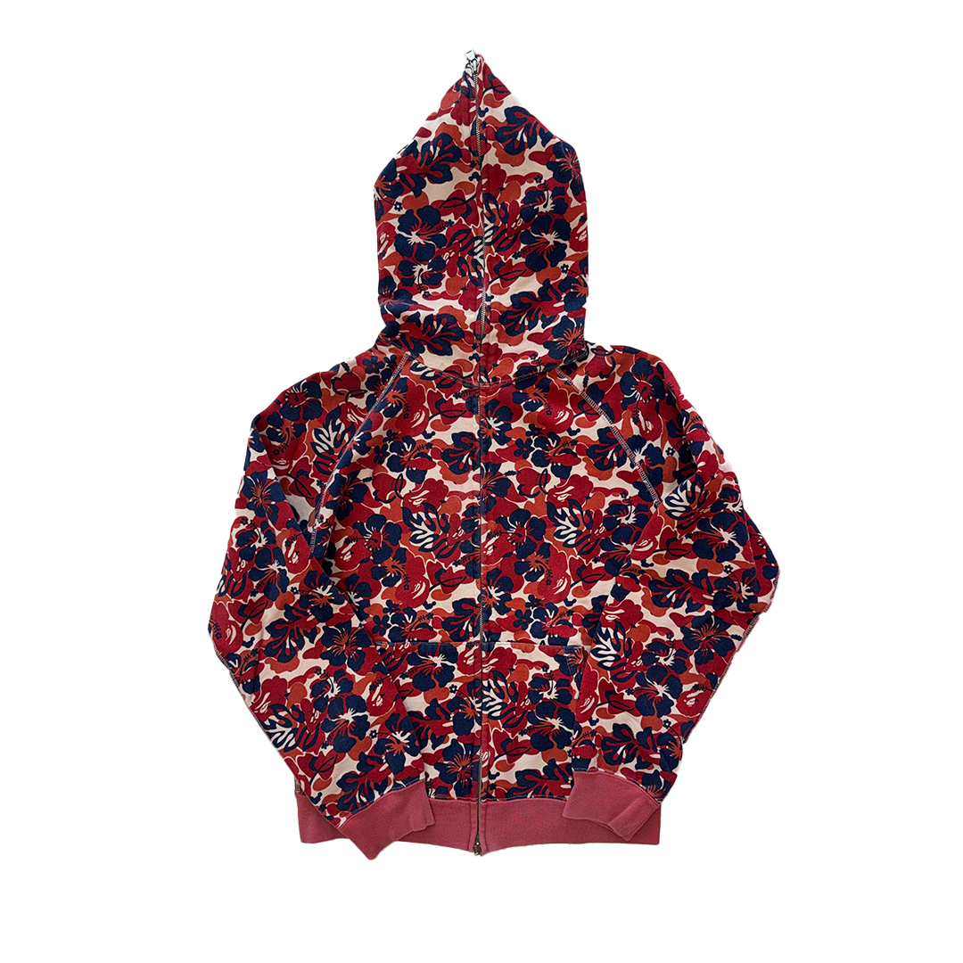 BAPE Floral Hoodie Full Zip (S)