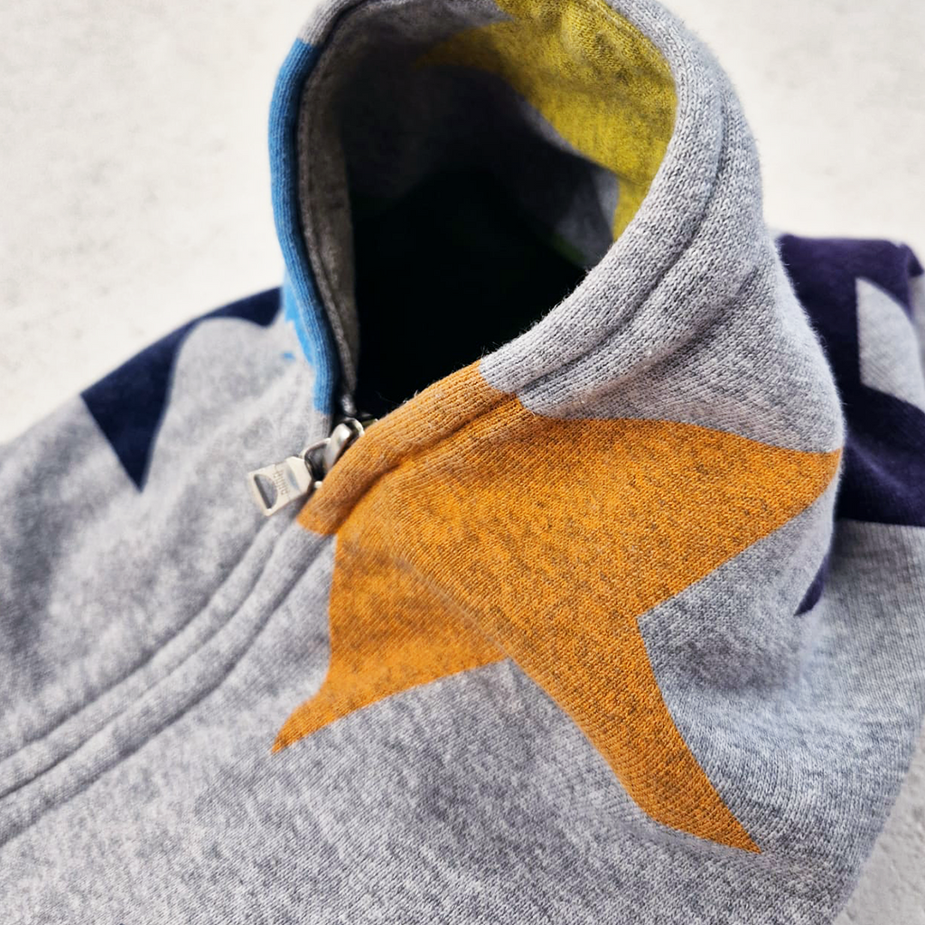 BAPE 2006 Women Bapesta Print Long Full Zip Hoodie (L)