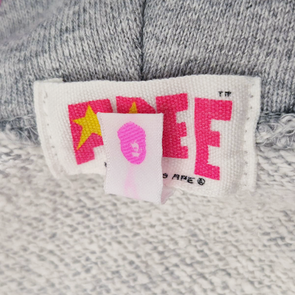 BAPE 2006 Women Bapesta Print Long Full Zip Hoodie (L)