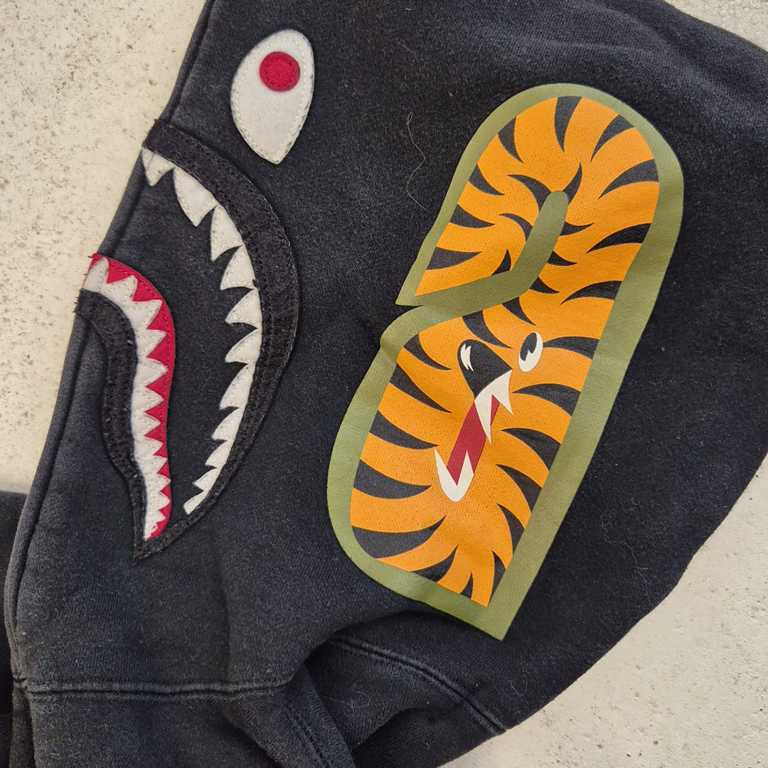 BAPE Shark Full Zip Black Hoodie (S)