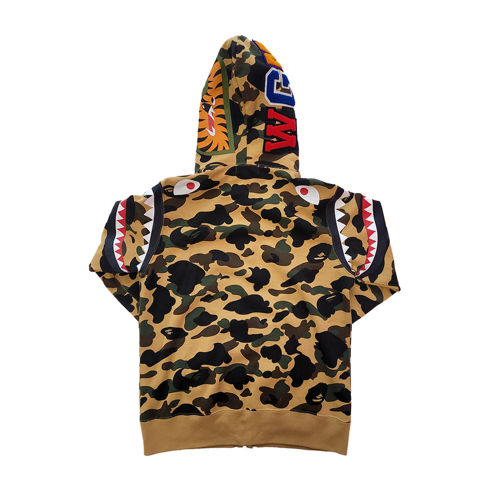 BAPE 1st Camo Shark Shoulder Full Zip (L)