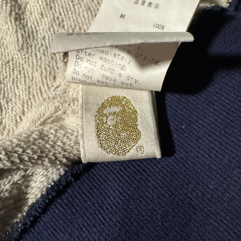 BAPE Full Zip Plaid Check Camo Hoodie (S)