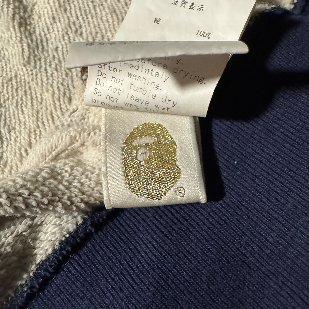 BAPE Full Zip Plaid Check Camo Hoodie (S)