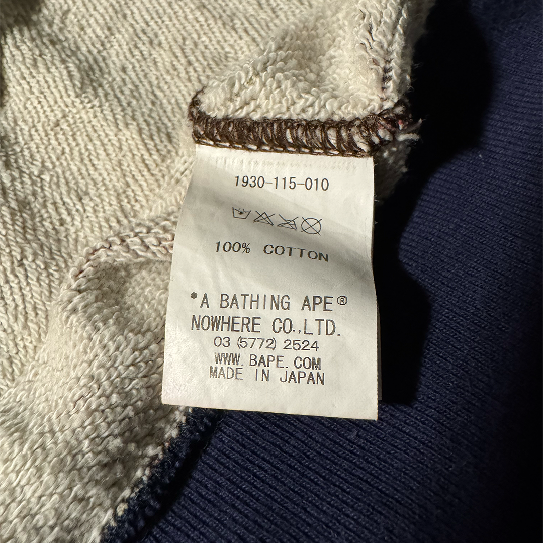 BAPE Full Zip Plaid Check Camo Hoodie (S)