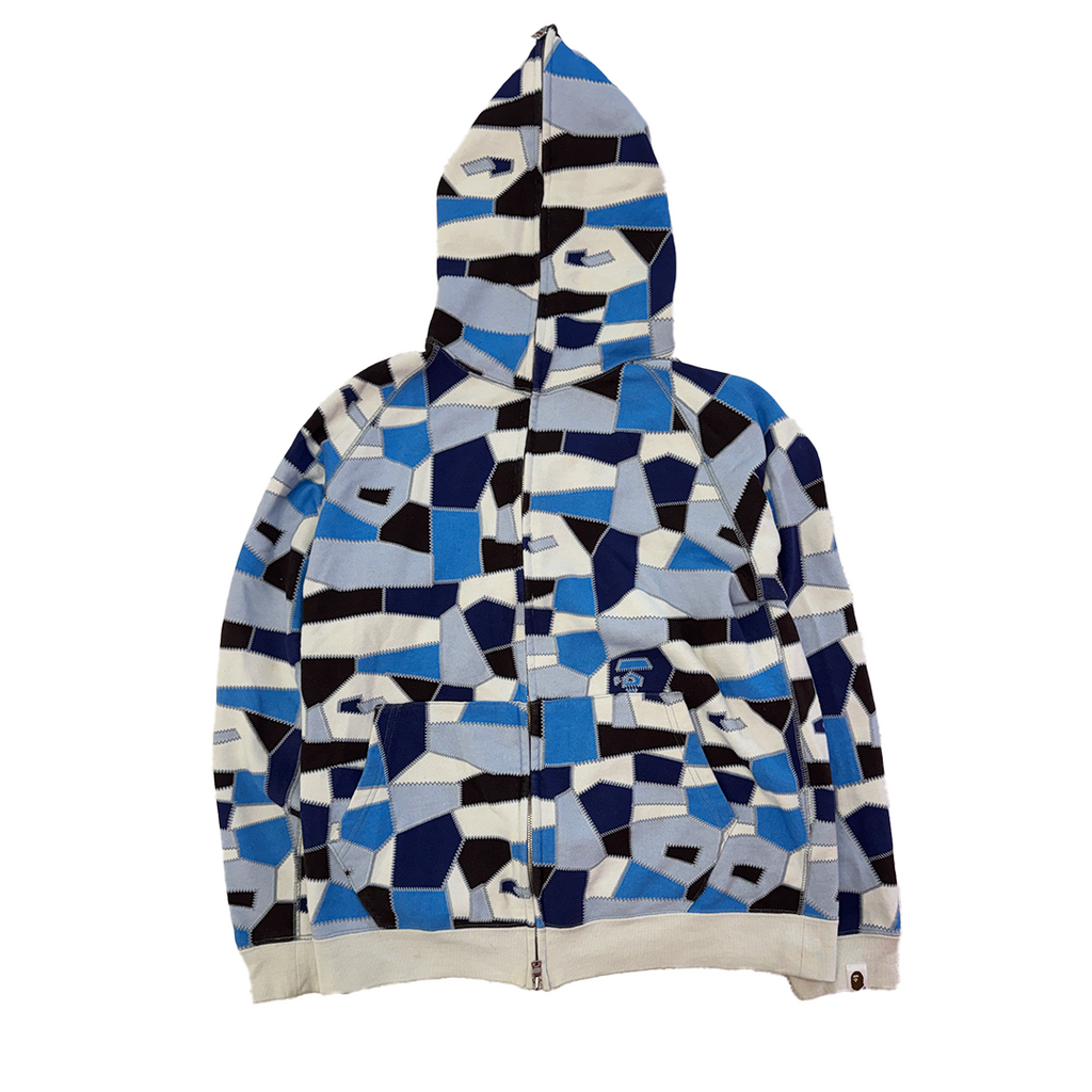 BAPE 2008 Splinter Full Zip Hoodie Geometric Design (M)
