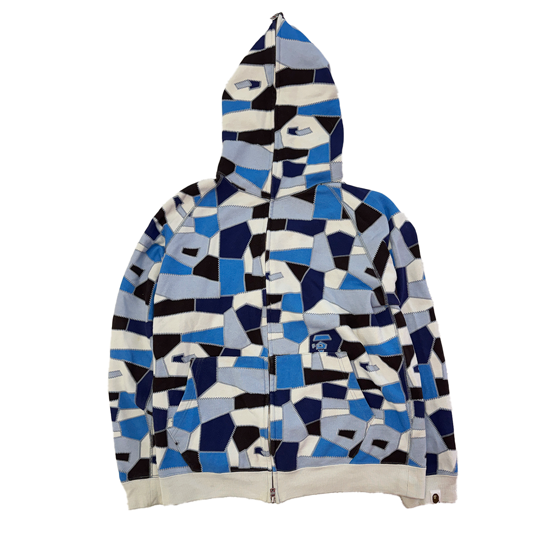 BAPE 2008 Splinter Full Zip Hoodie Geometric Design (M)