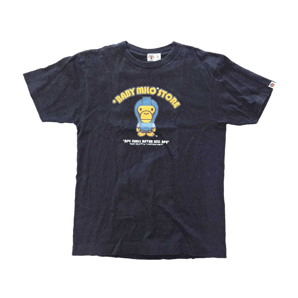 BAPE Baby Milo Generals Vintage Black Tee (L)