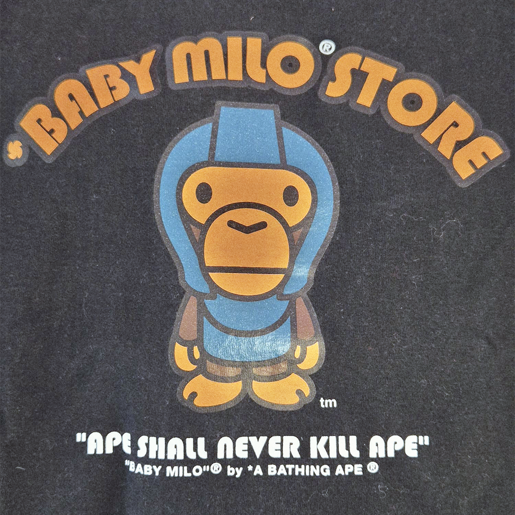 BAPE Baby Milo Generals Vintage Black Tee (L)