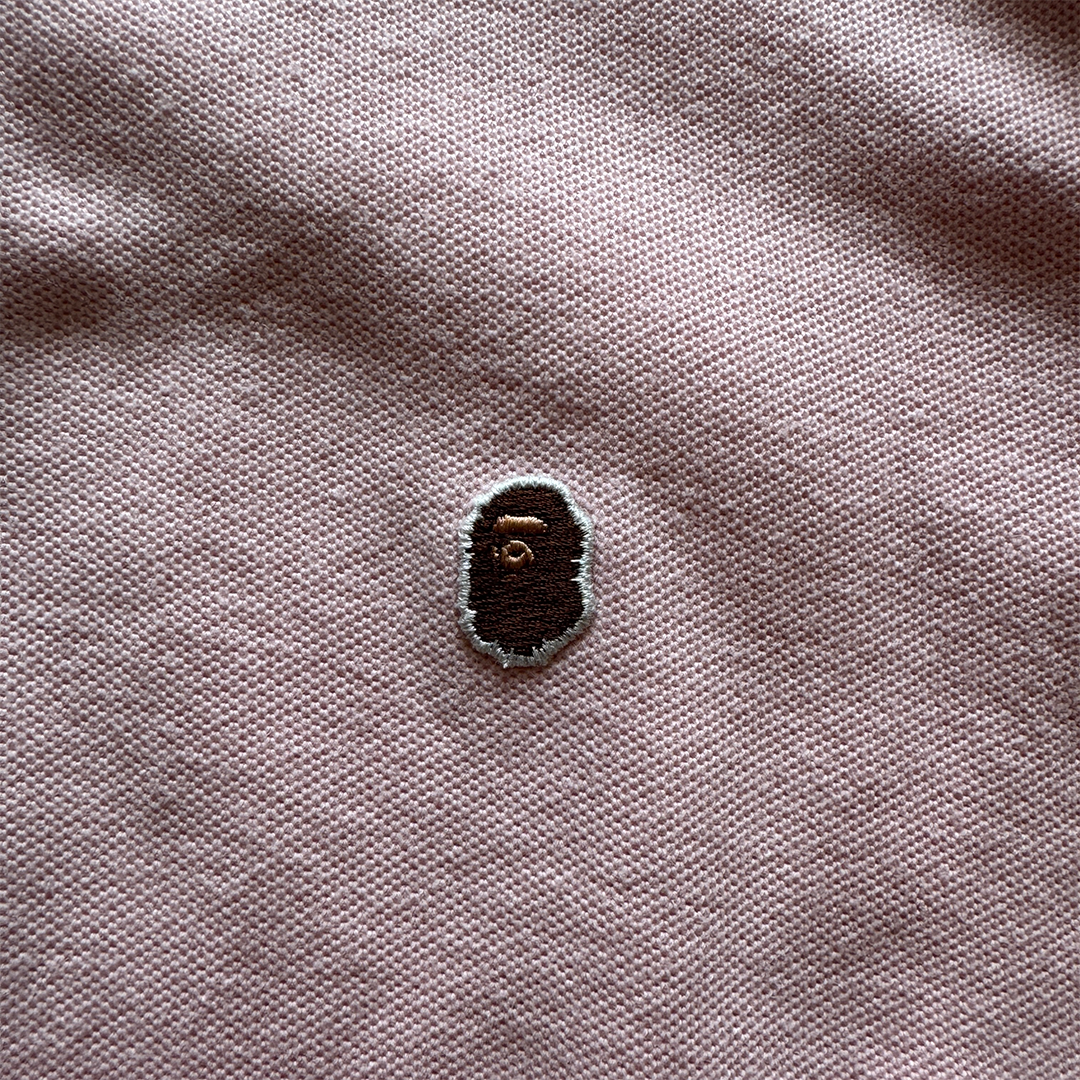BAPE Gradient Pink and Red Vintage Polo (M)