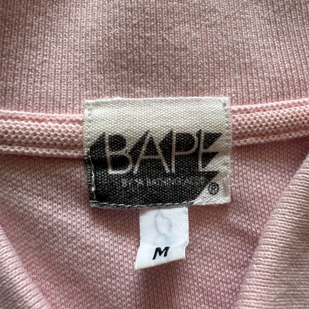 BAPE Gradient Pink and Red Vintage Polo (M)