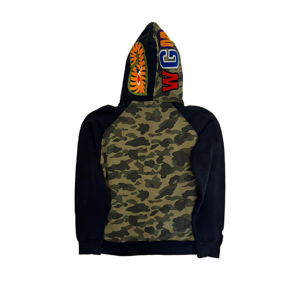 BAPE Wide Half Zip Pullover Hoodie (3XL)