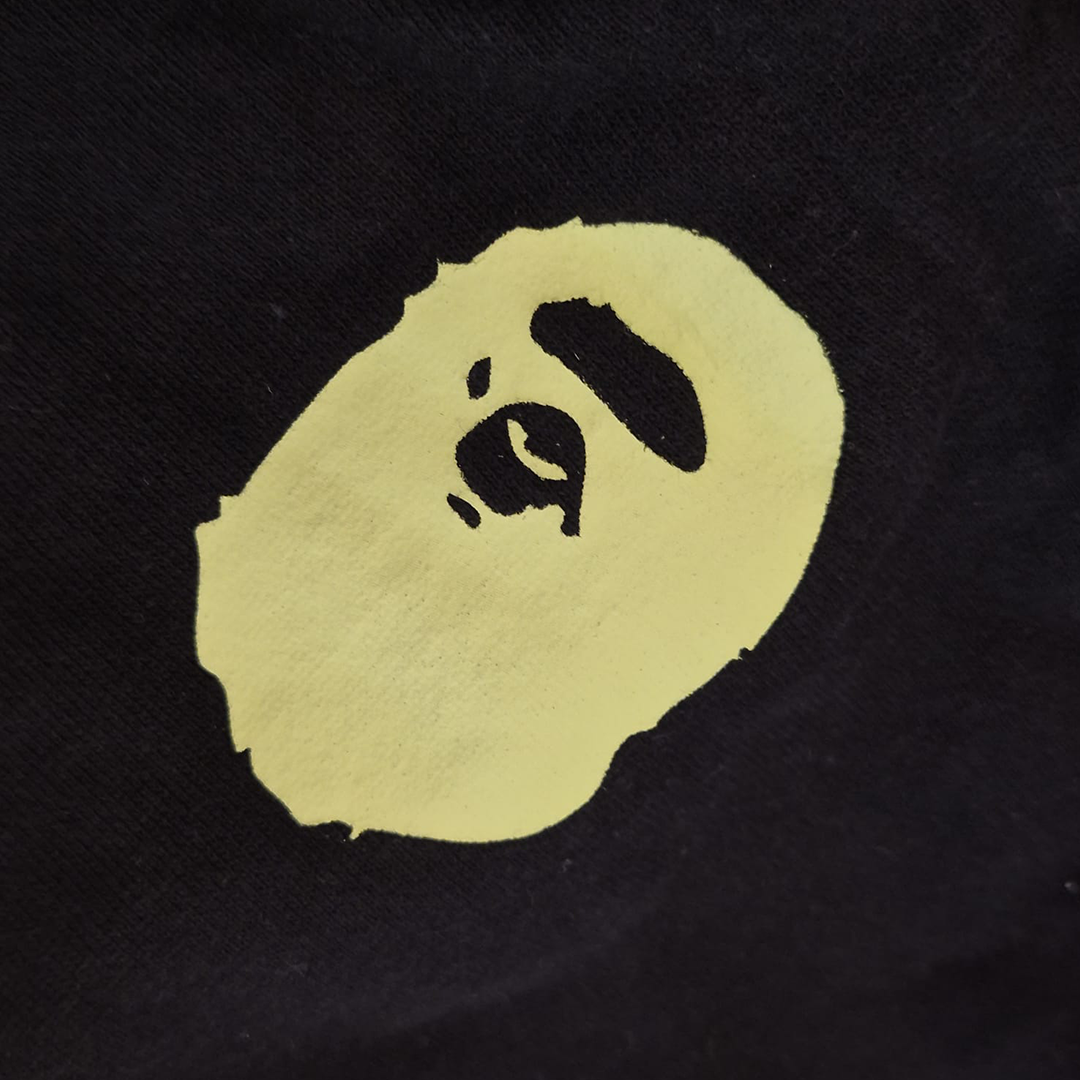 BAPE Vintage Grey Half-Zip Hoodie (L)