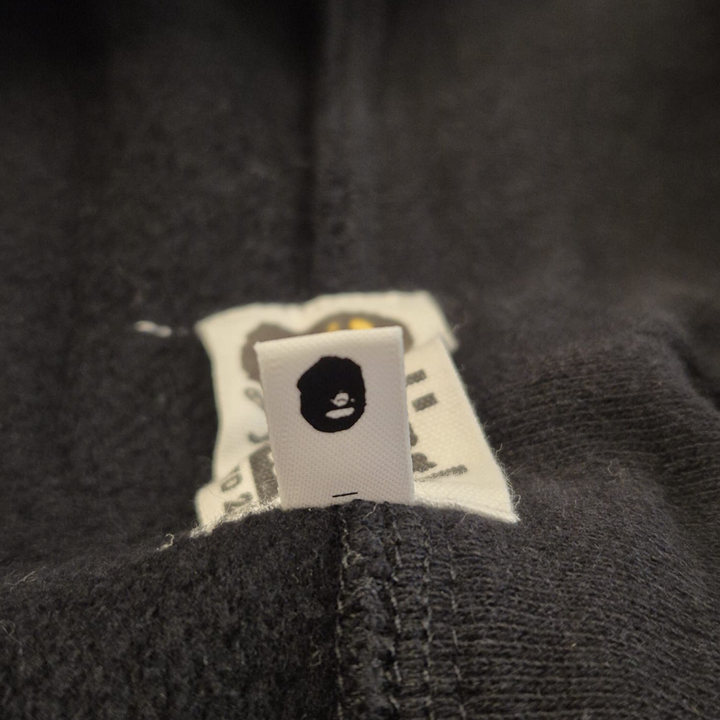 BAPE Vintage Grey Half-Zip Hoodie (L)