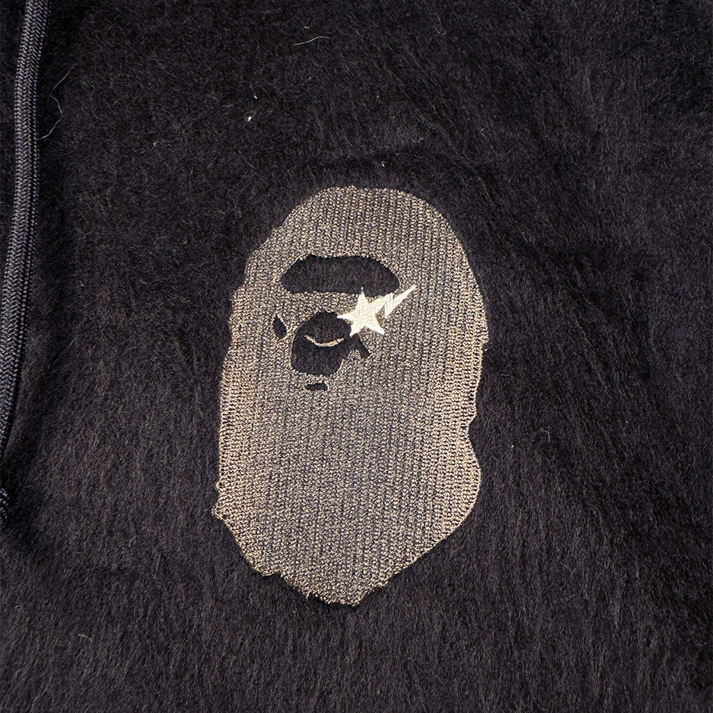 BAPE Star Oversize Hairy Hoodie (L)