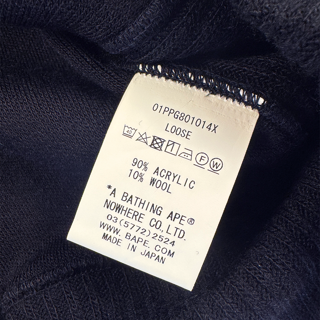 BAPE Star Oversize Hairy Hoodie (L)