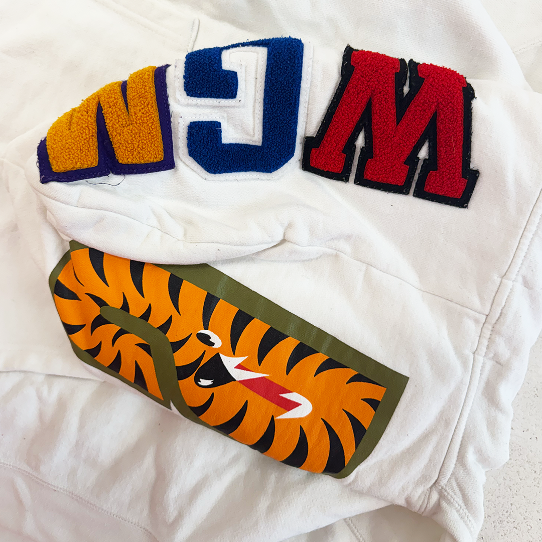 BAPE Shark White Hoodie (L)