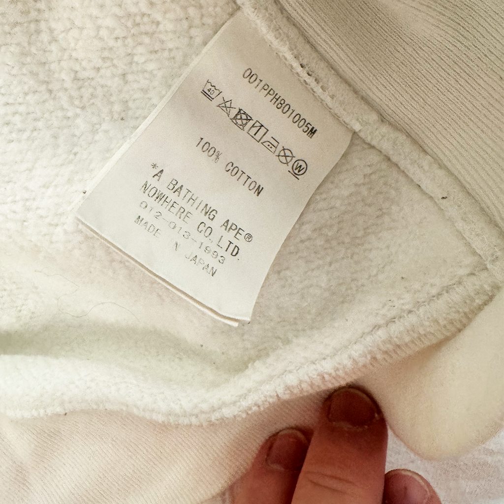 BAPE Shark White Hoodie (L)