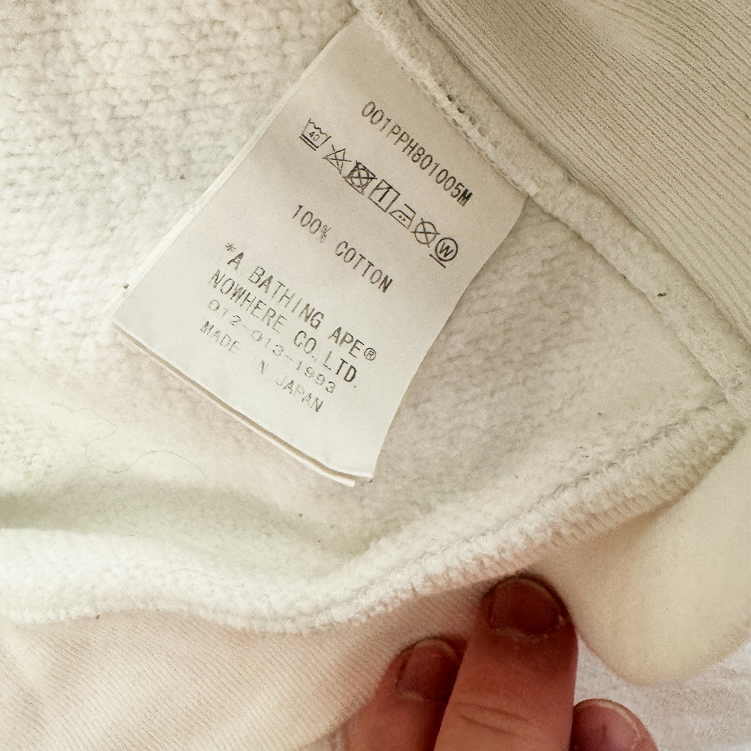 BAPE Shark White Hoodie (L)