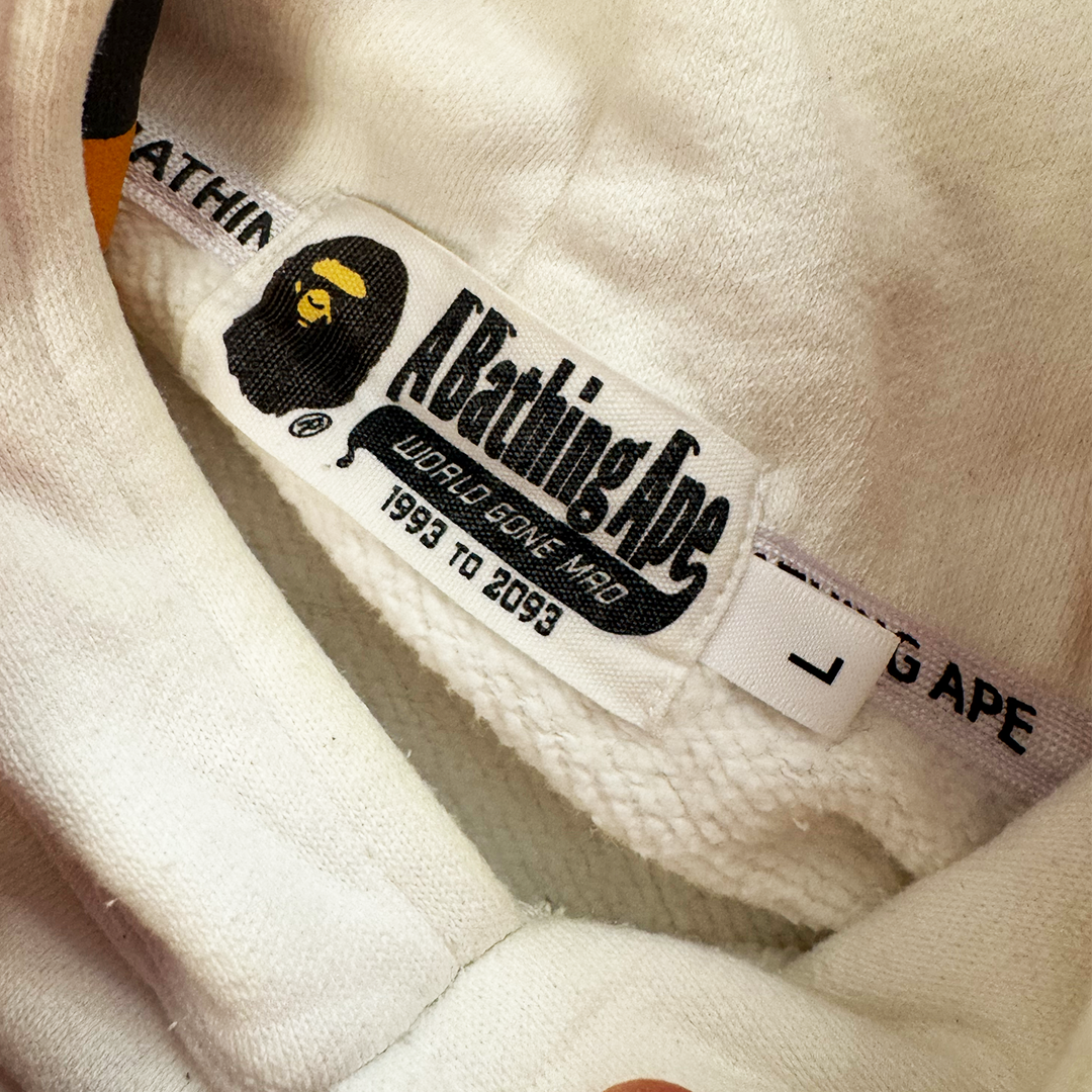 BAPE Shark White Hoodie (L)