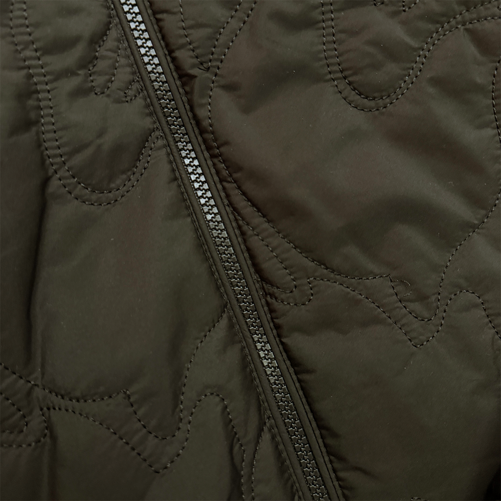 BAPE Line Camo Quilted Nylon Shark Full Zip Jacket (M)