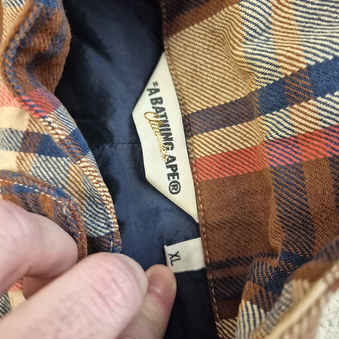 A Bathing Ape Checkered Jacket (XL)