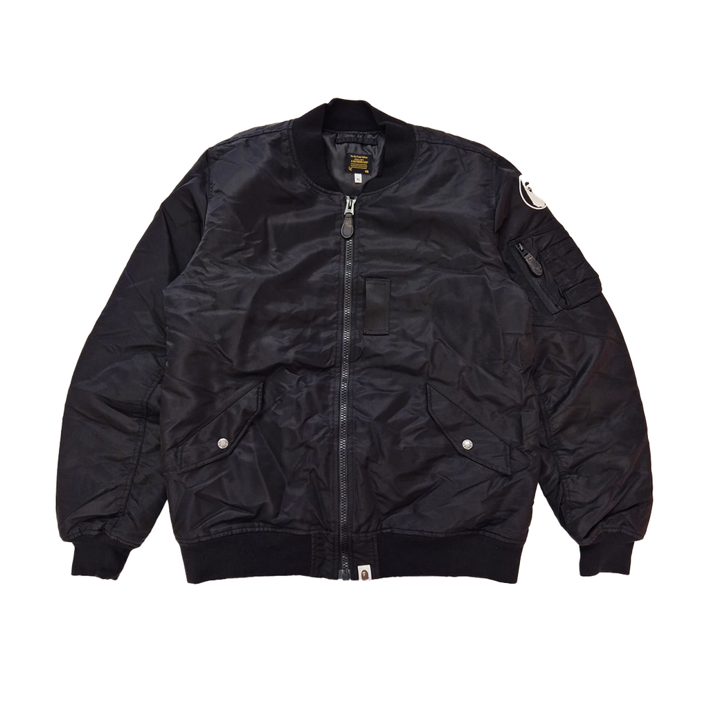 BAPE Black MA-1 Bomber Jacket (XL)
