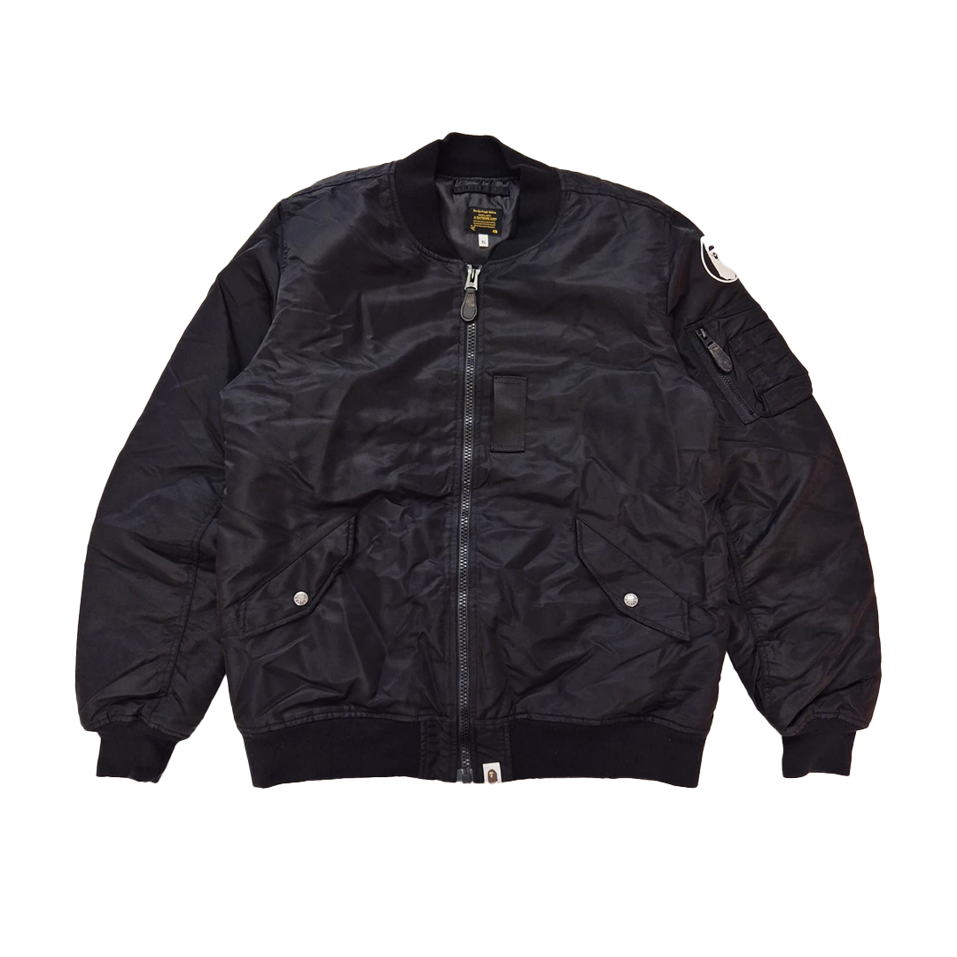 BAPE Black MA-1 Bomber Jacket (XL)