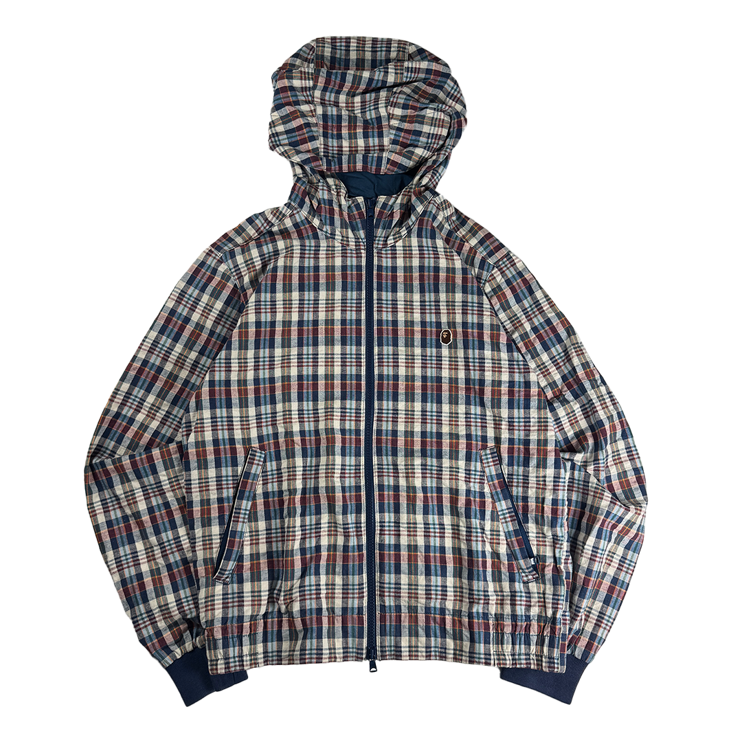 BAPE Check Windbreaker Jacket (S)