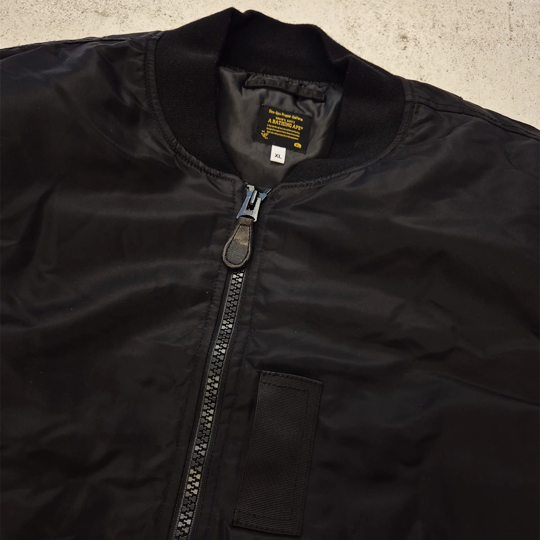 BAPE Black MA-1 Bomber Jacket (XL)
